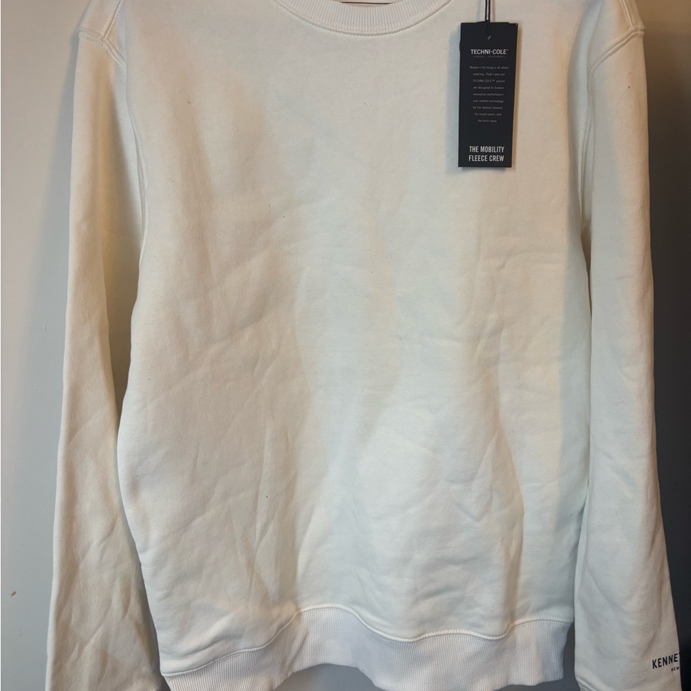 Kenneth Cole White Crewneck Sweater